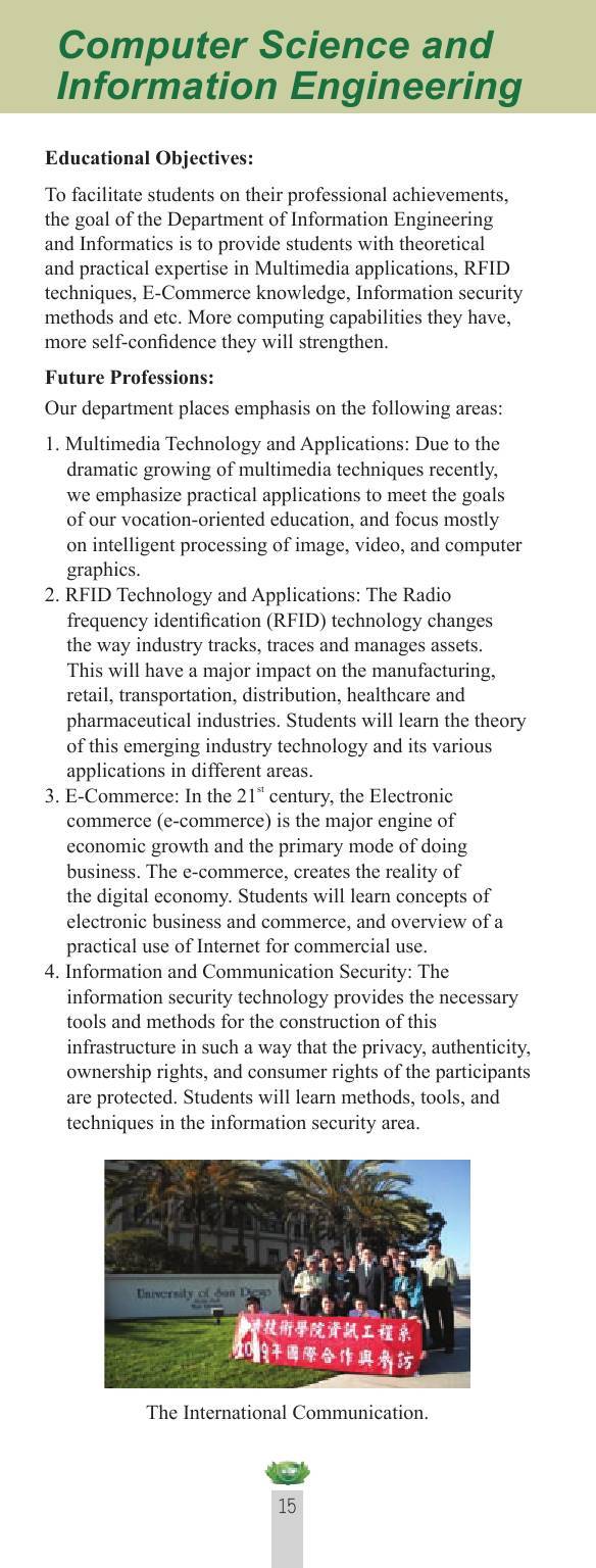 Computer Science and Information Engineering