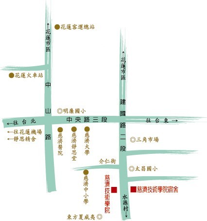慈濟技術學院位置圖